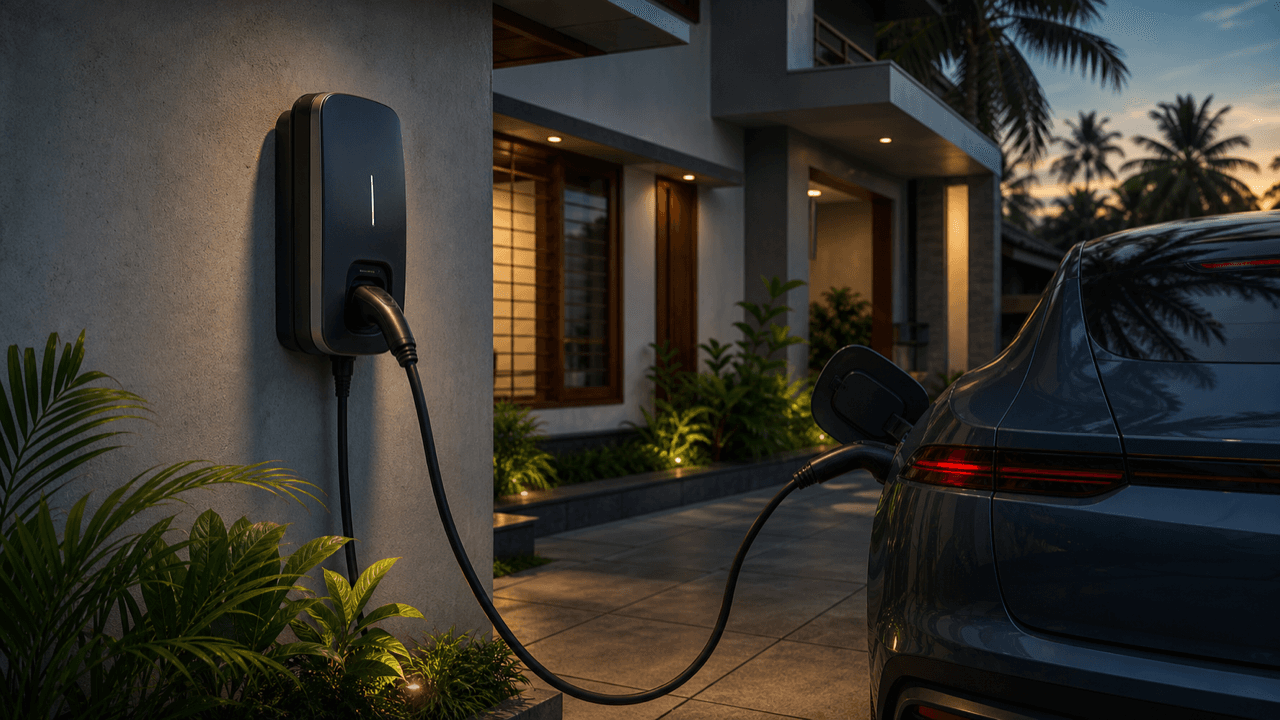 Home EV charger installation Kerala